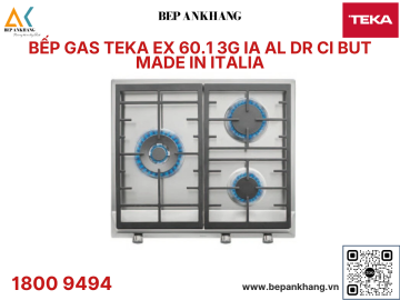   BẾP GAS 3 Vùng nấu Teka EX 60.1 3G IA AL DR CI BUT - Made In Italia
